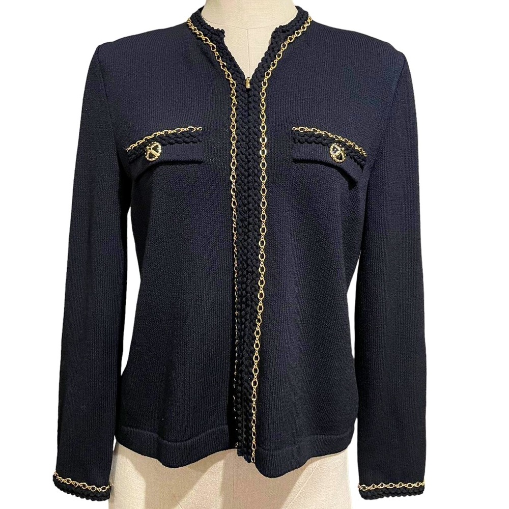 Classic St John zip up Knit Jacket